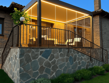 cerramiento de balcon con cortina de cristal cerramiento en altillo